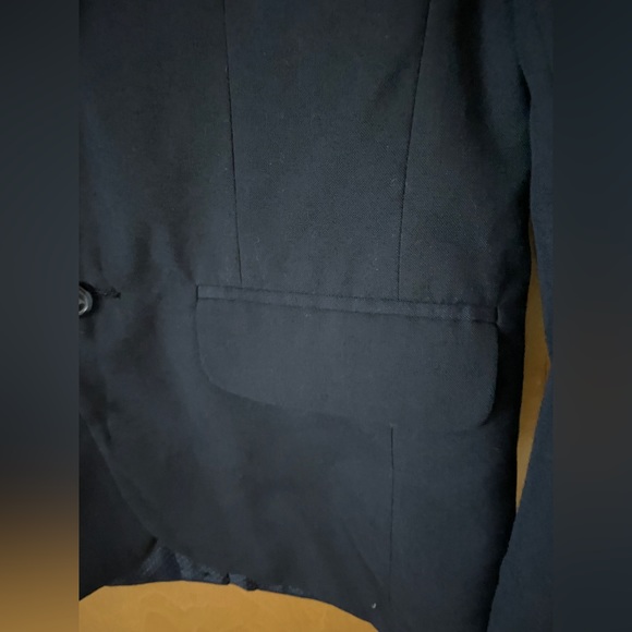 Cat & Jack 12 navy blue blazer. Polka dot inside. Exc cond - Picture 5 of 11